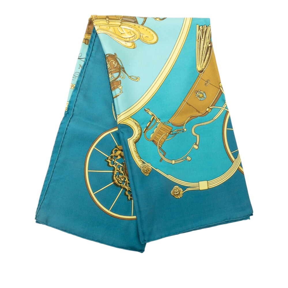 Pre-Loved Hermes Springs Silk Scarf 90